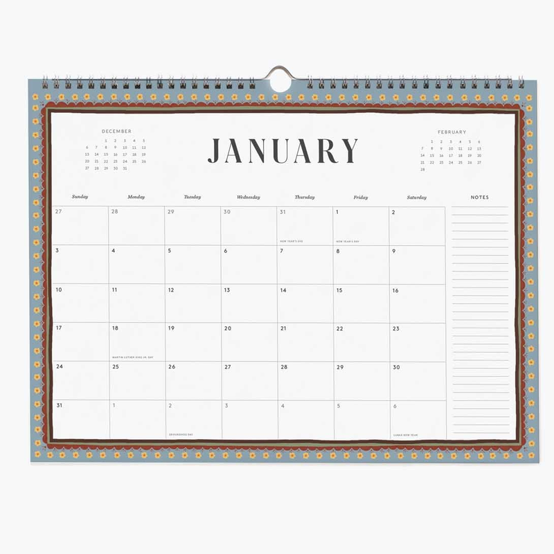 2027 Paisley Appointment Wall Calendar