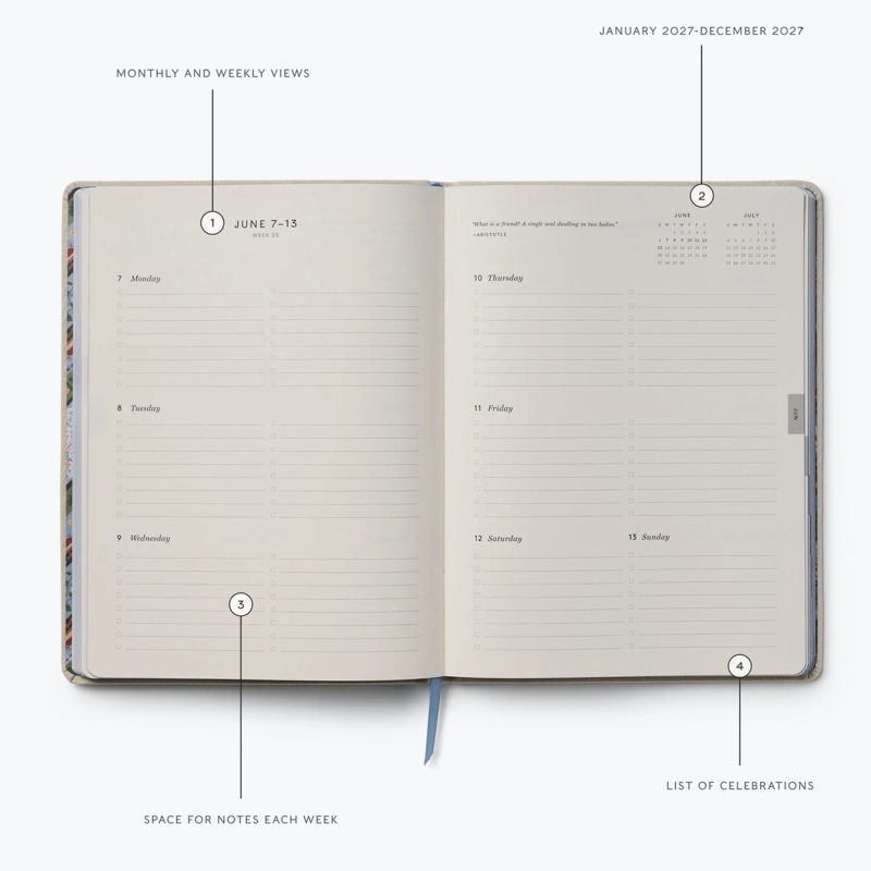 2027 Embroidered Heritage Sampler Planner