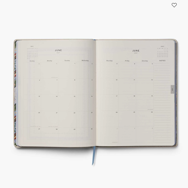 2027 Embroidered Heritage Sampler Planner