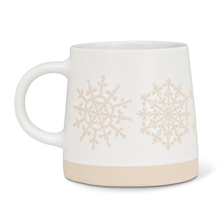 Snowflake Row Stoneware Mug
