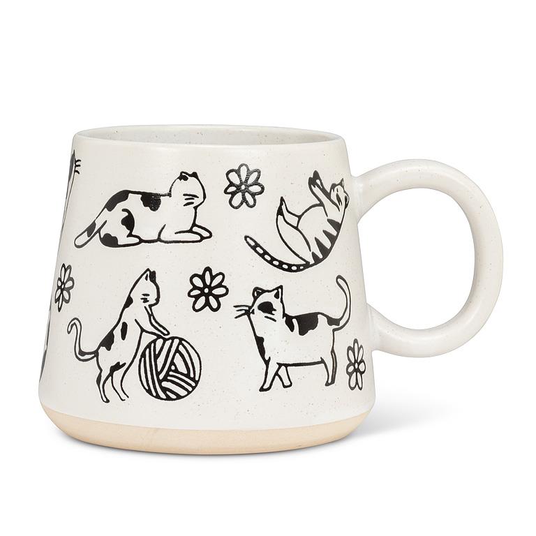 Playful Cats Stoneware Mug