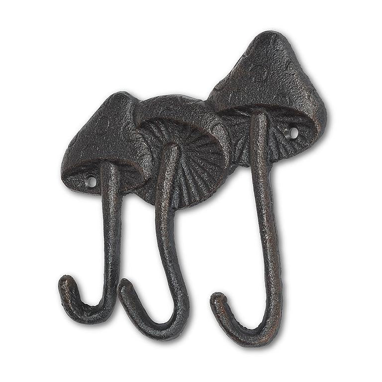 Triple Mushroom Cast Iron Hook