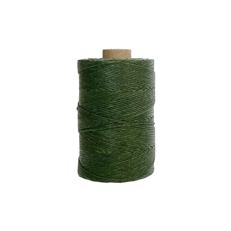 4-Ply Wax Linen Thread Dark Emerald - 10yrds