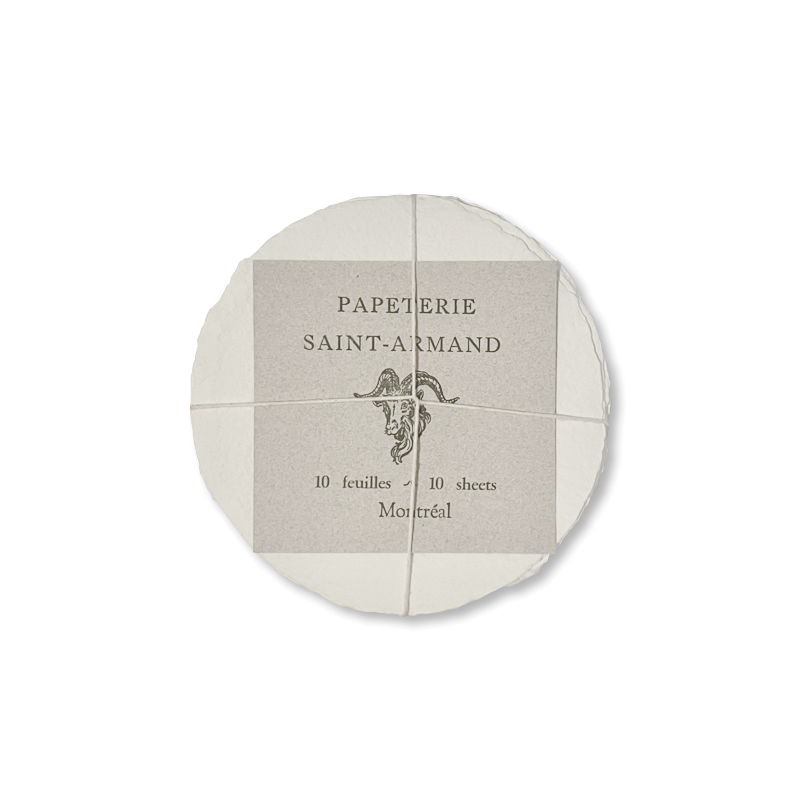 St. Armand Watercolour Paper White 5.5 Circle - S/10