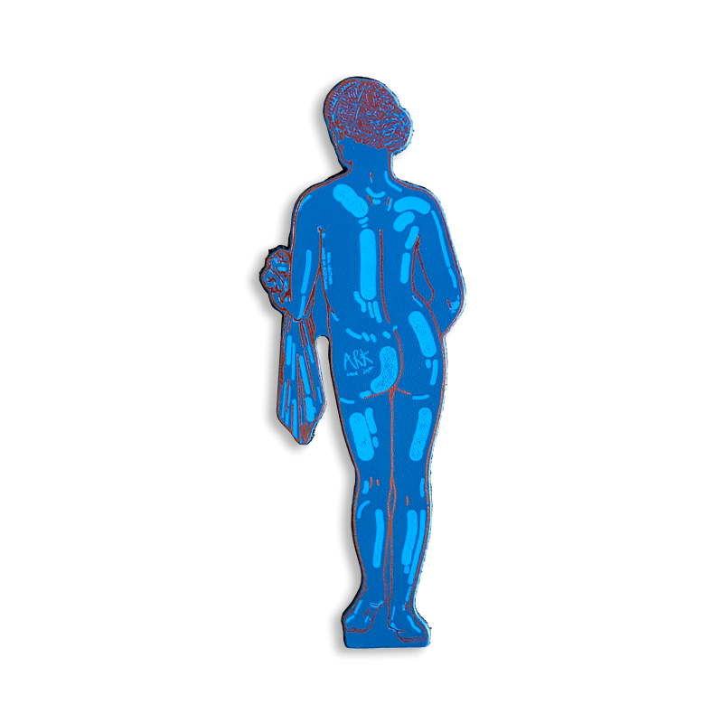 Aphrodite Leather Bookmark - Blue