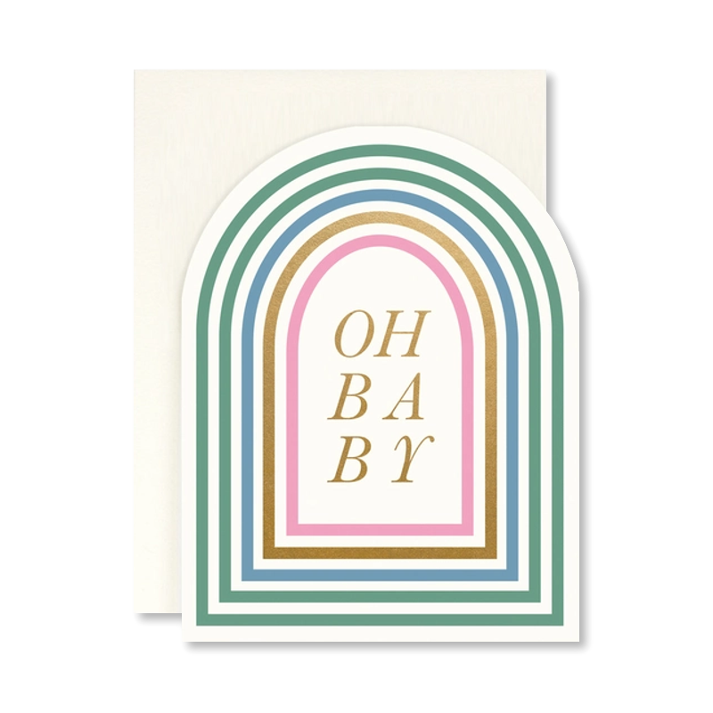 Arched Oh Baby Single Card
