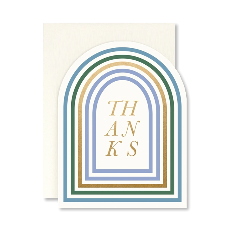 Arched Thanks Single Card