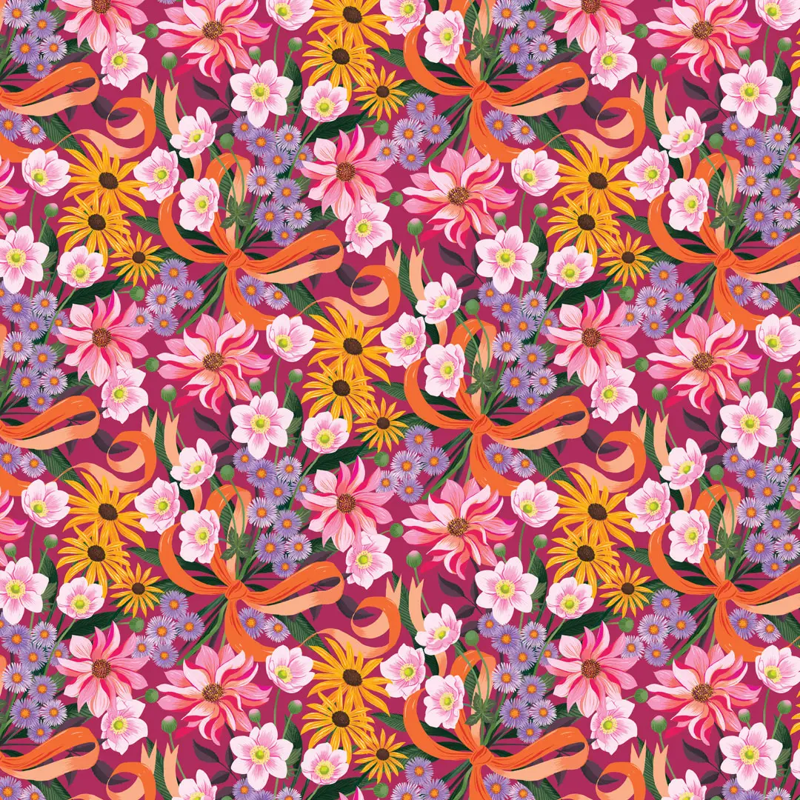 Autumn Bouquet Gift Wrap Sheet