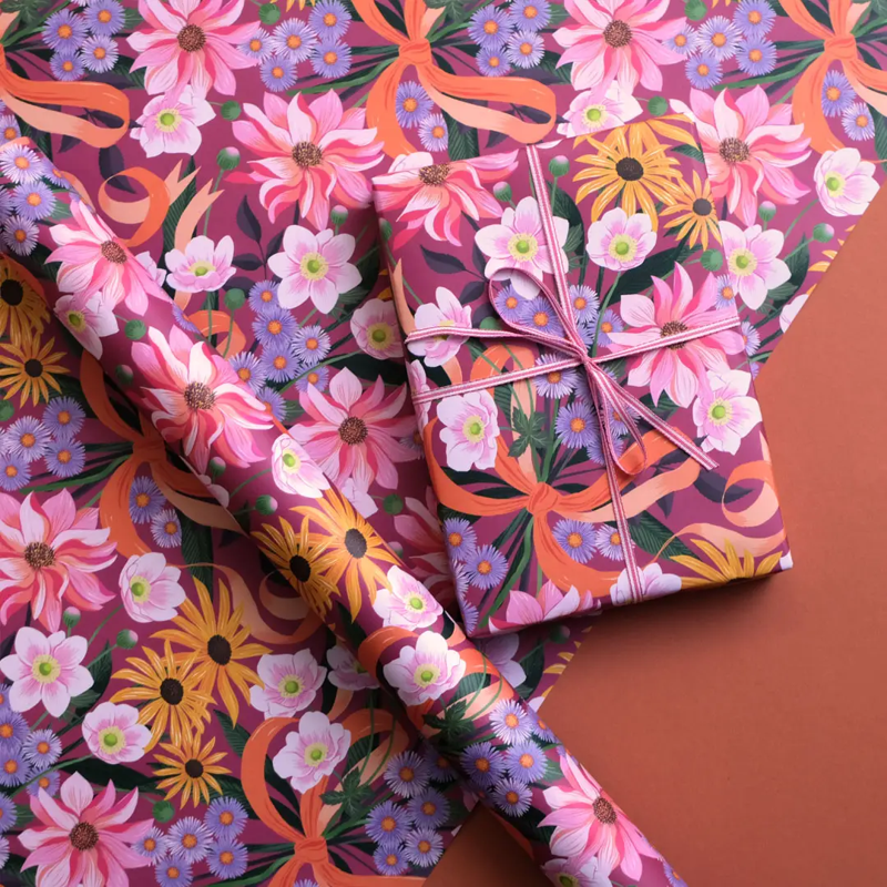 Autumn Bouquet Gift Wrap Sheet