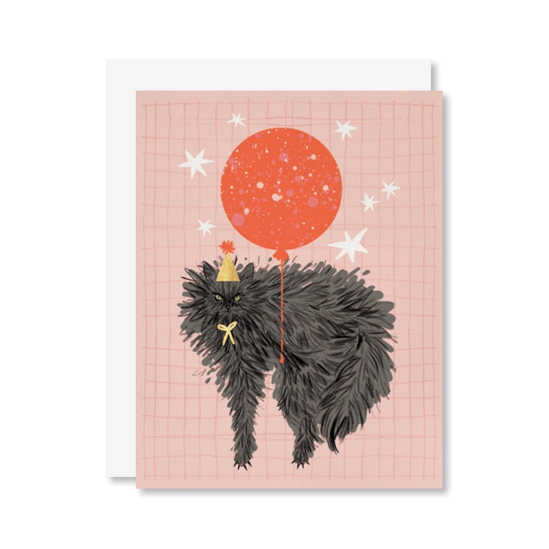Balloon Cat Single Card