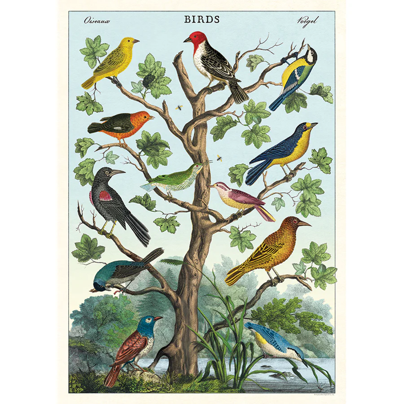 Birds on a Tree Poster Wrap