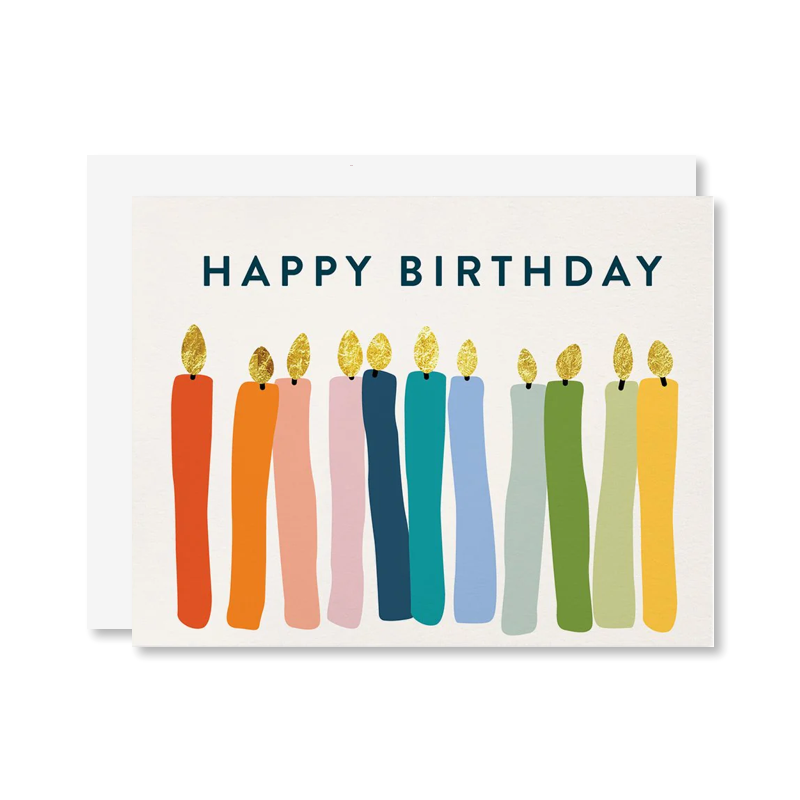 Birthday Candles Single Card