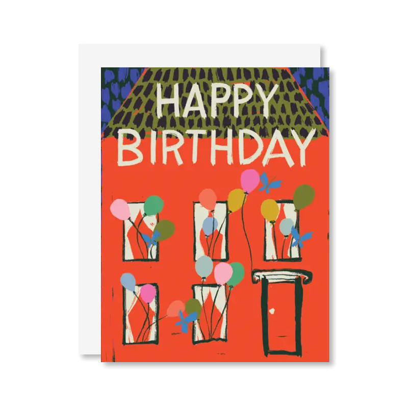 Birthday House Single Card