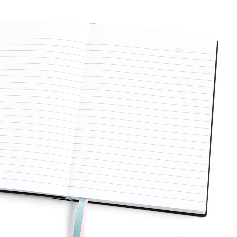 Blue Floral Softcover Book Journal