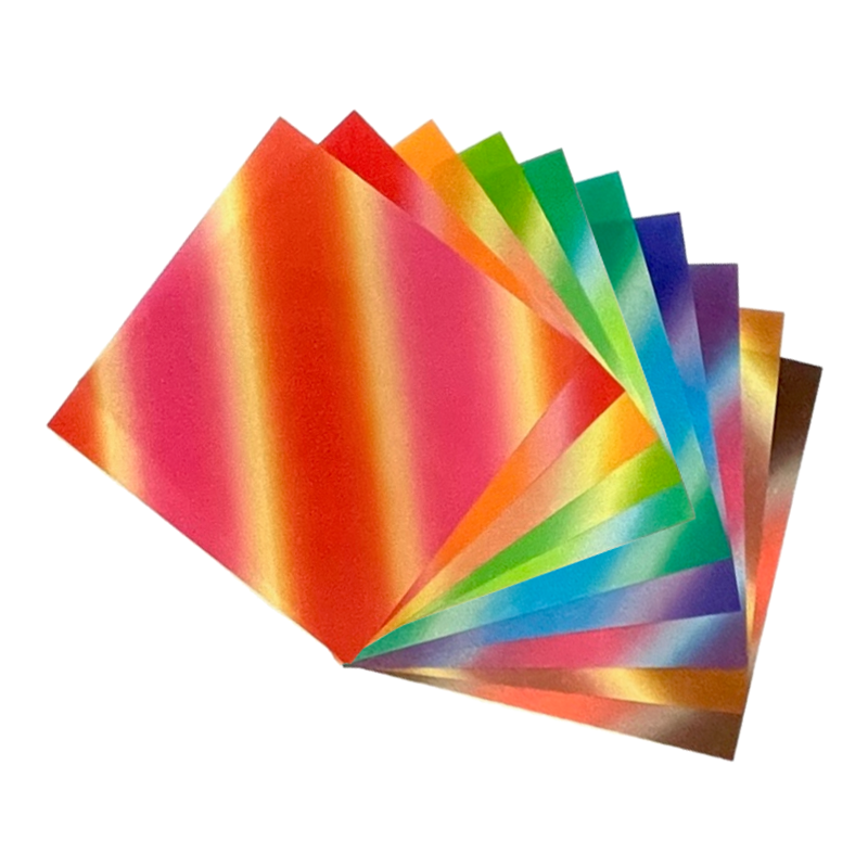15cm Bokashi Line Harmony Origami - 55 Sheets
