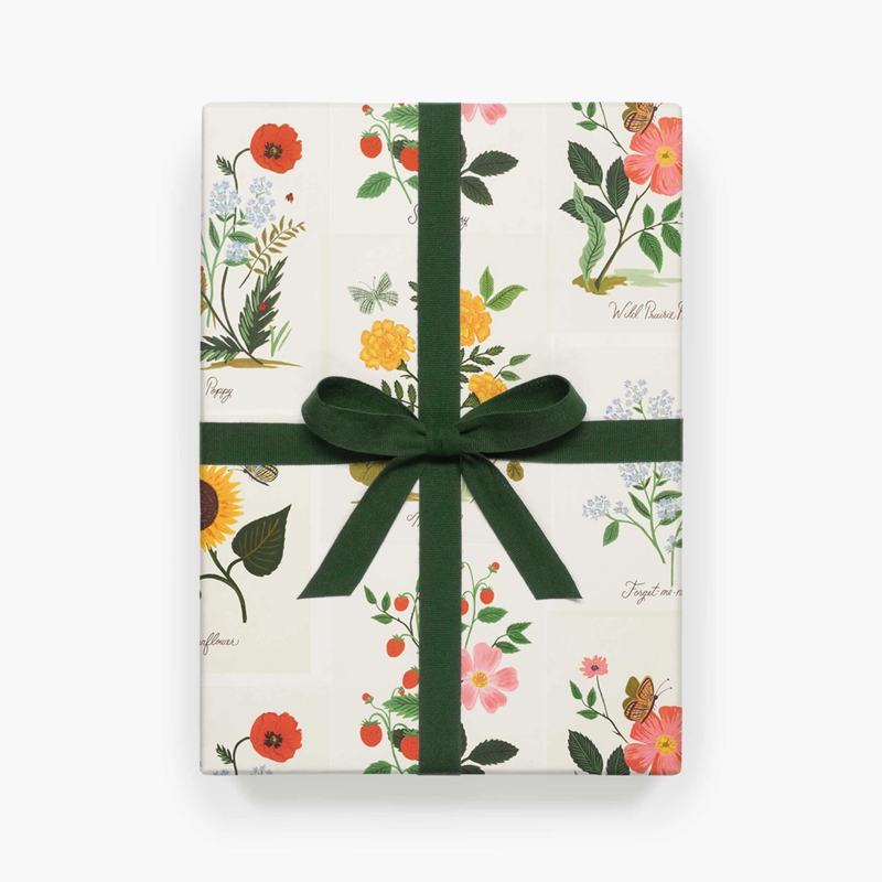 Rifle Paper Co. Botanical Wrapping Sheets, Roll of 3