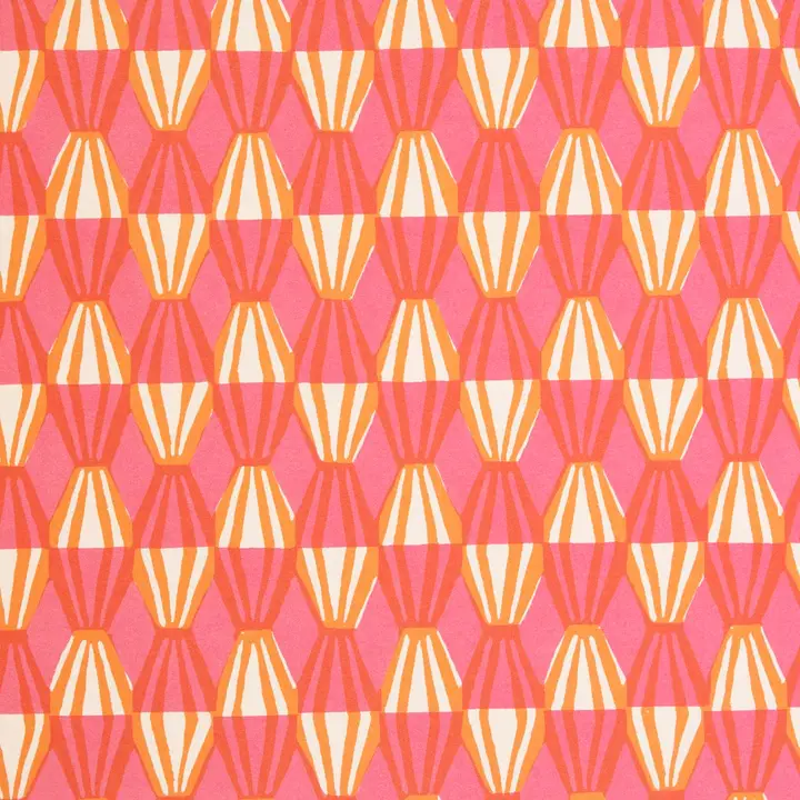 Bright Pink Threadwork Patterned Paper Gift Wrap