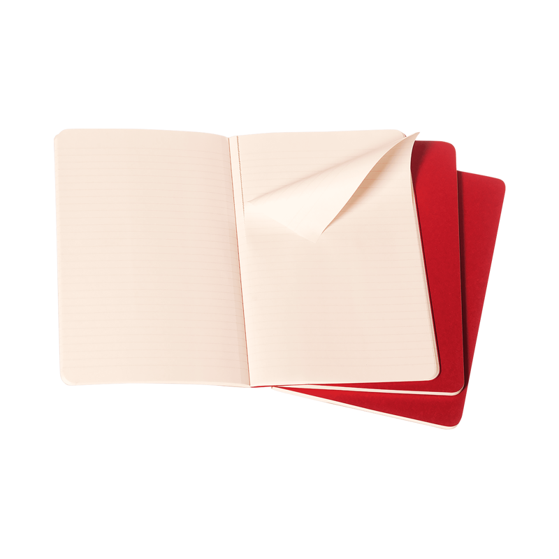 Cahiers Large Ruled Cranberry Red