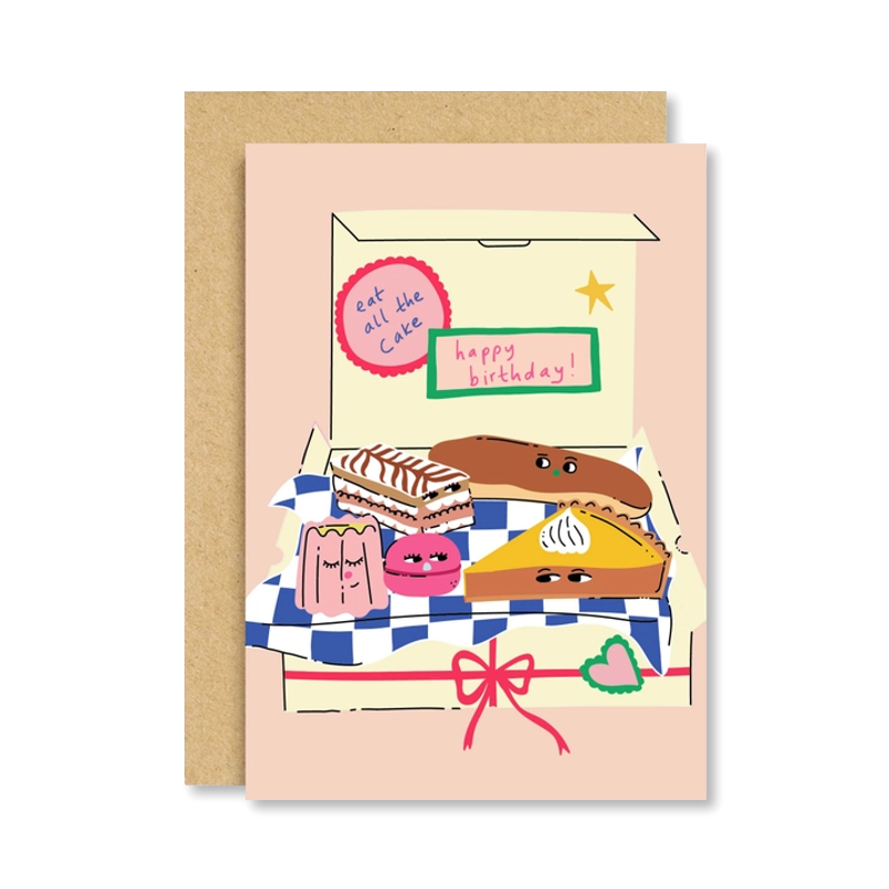 Cake Box Single Card