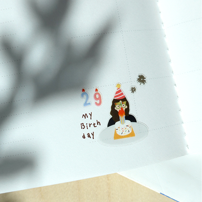 Cake Is Here Deco Sticker Sheet