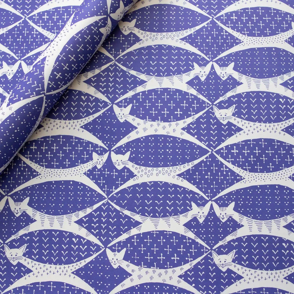 Cats Patterned Paper Gift Wrap