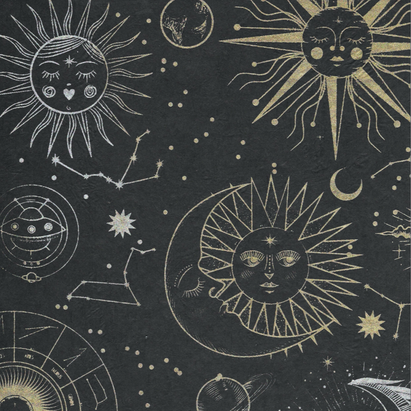 Celestial - Metallic on Black