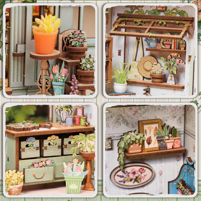 Champs-Élysées Florist DIY Miniature House Kit