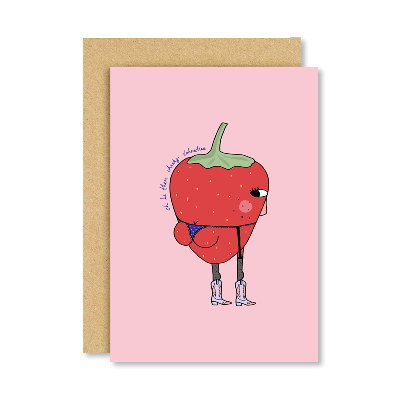 Cheeky Strawbs Single Card