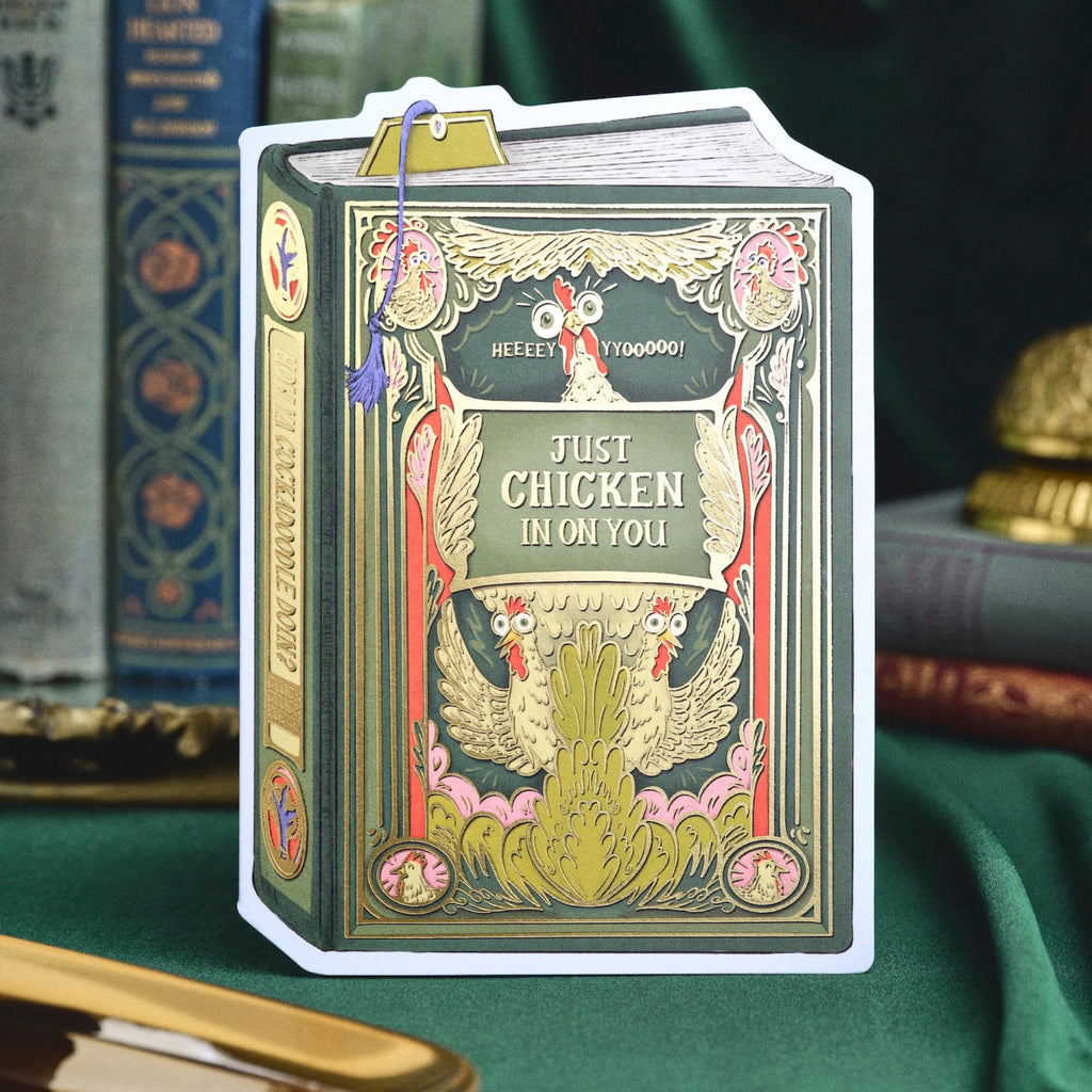 Chicken In On You Book Cover Single Card
