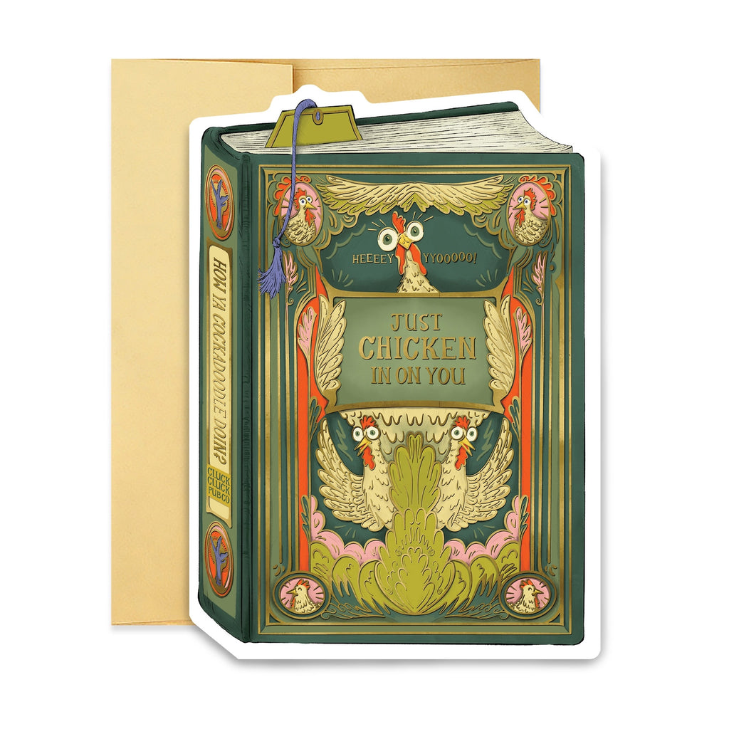 Chicken In On You Book Cover Single Card