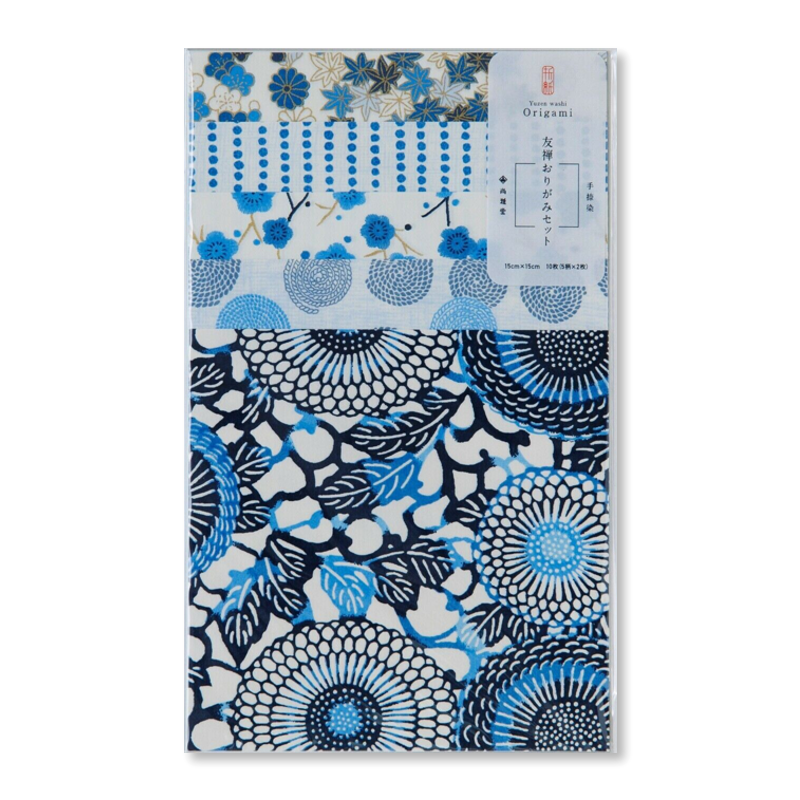 Chiyogami Origami Set - Blue