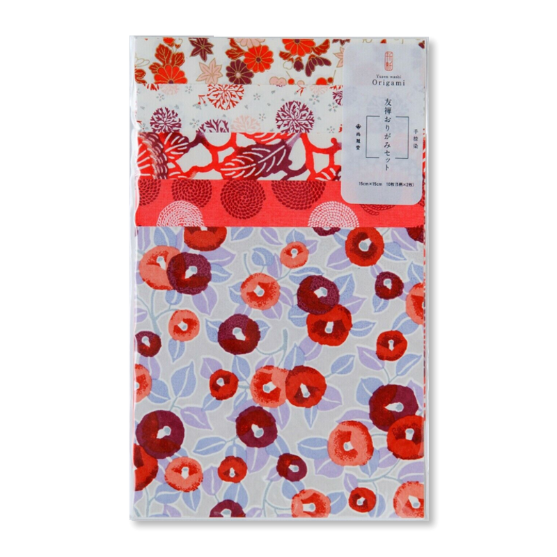 Chiyogami Origami Set - Red