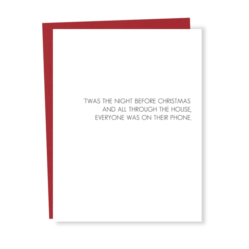 Christmas Phone Single Card