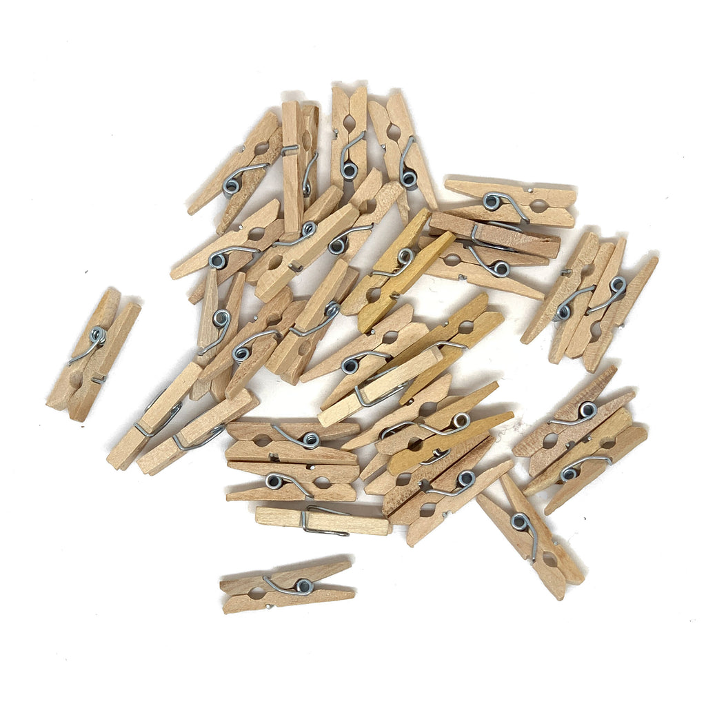 Mini Clothes Pegs - Pack of 50