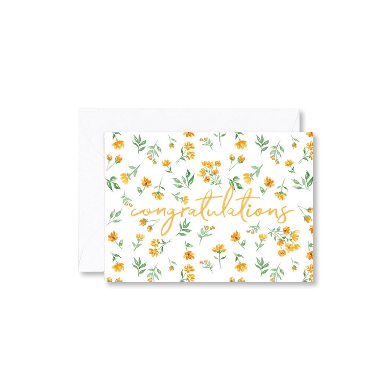 Floral Congratulations Mini Card