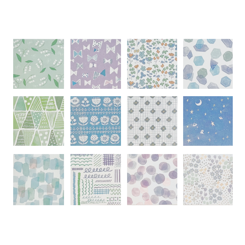 Cool Toned Assortment Origami Box - 120 Sheets