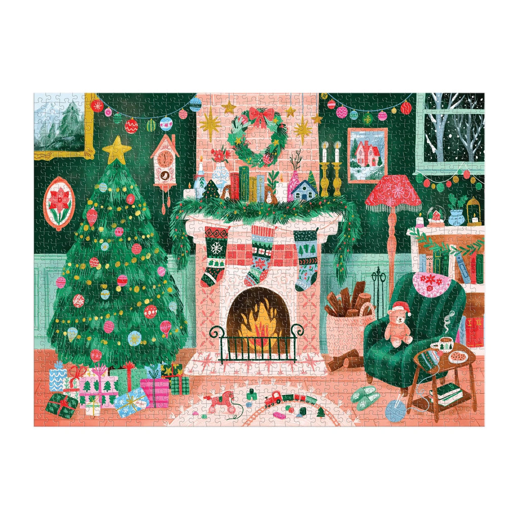Cozy By The Fireplace 1000 Piece Puzzle