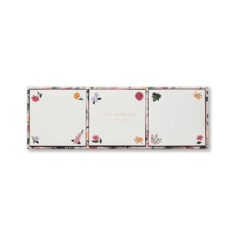 Rifle Paper Co. Dahlia Notepad Trio
