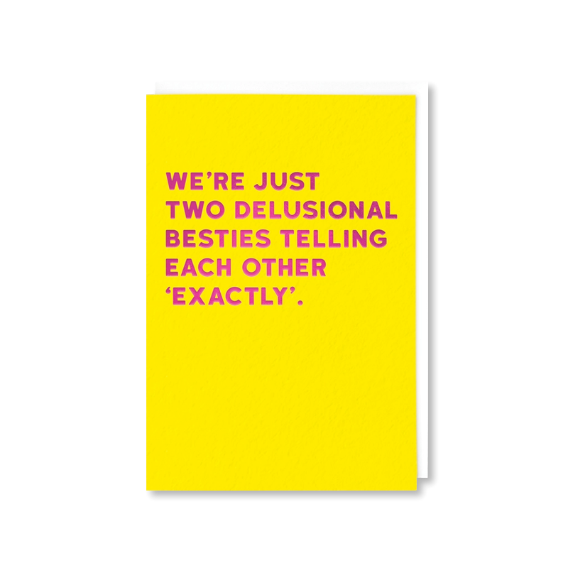 Delusional Besties Single Card
