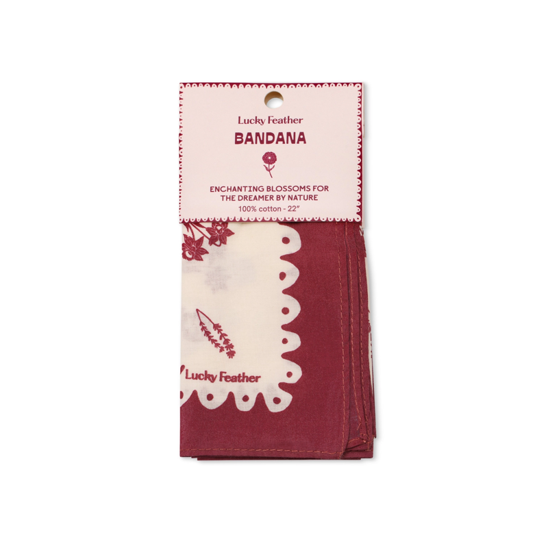 Enchanting Blossoms Deep Purple Happiness Bandana