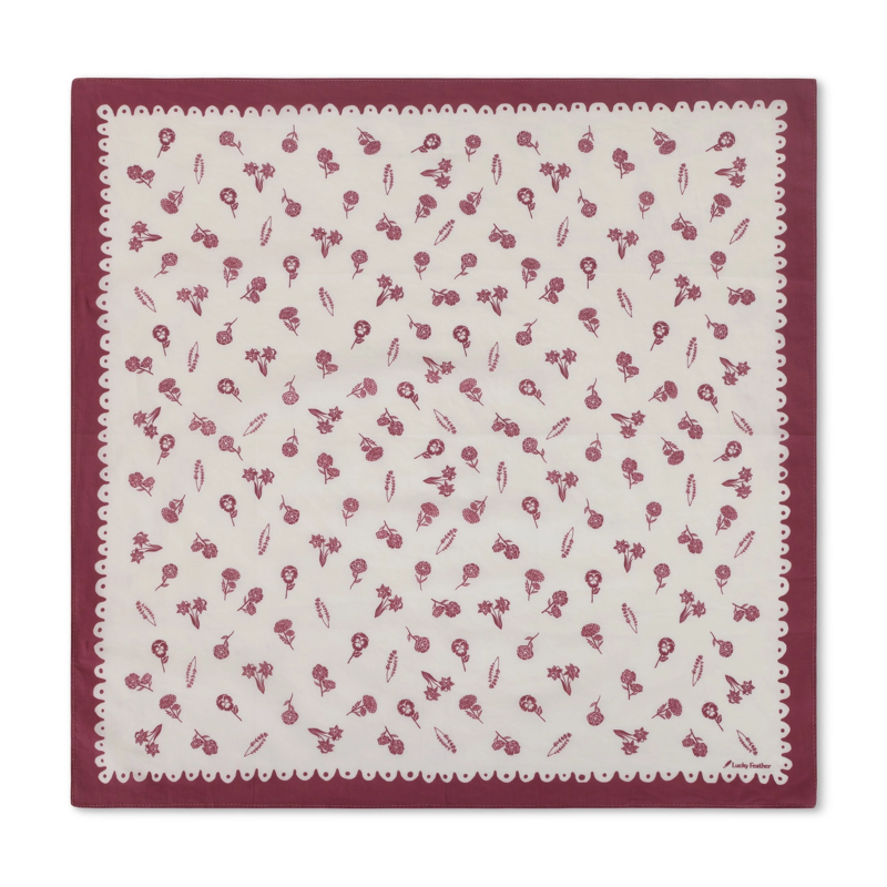 Enchanting Blossoms Deep Purple Happiness Bandana
