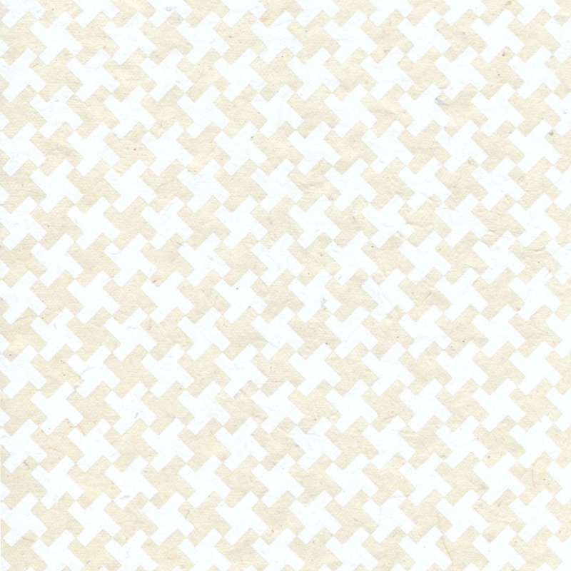 Fashion Checks - White on Cream