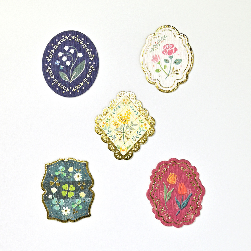 Flake Seal Stickers - Flowers