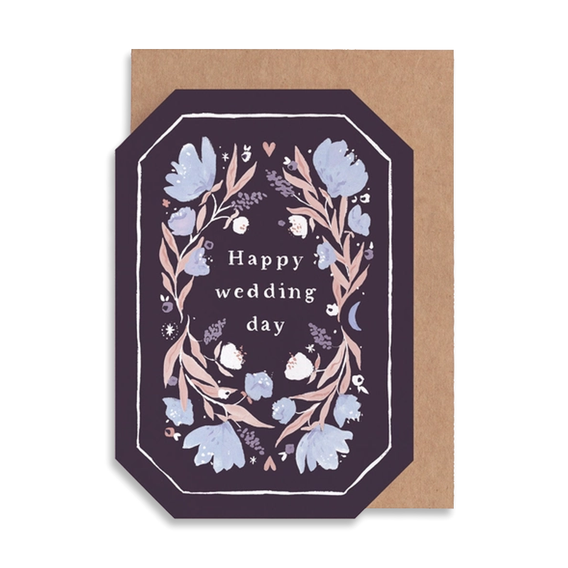 Floral Wedding Single Card