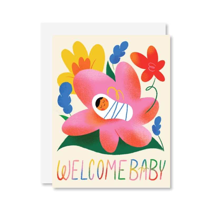 Flower Baby Single Card