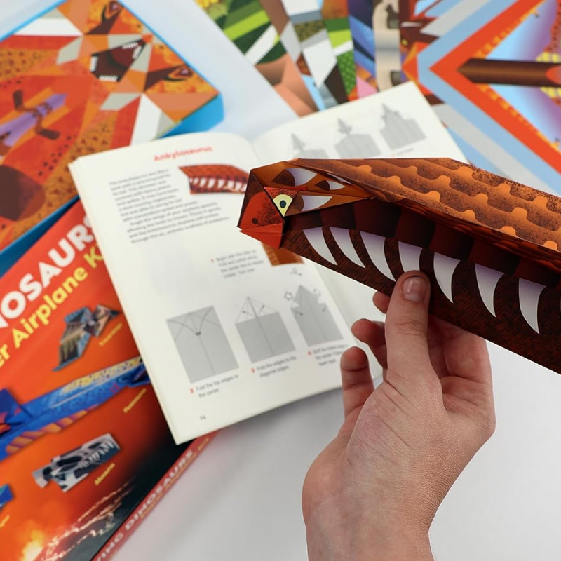 Flying Dinosaurs Paper Airplane Kit