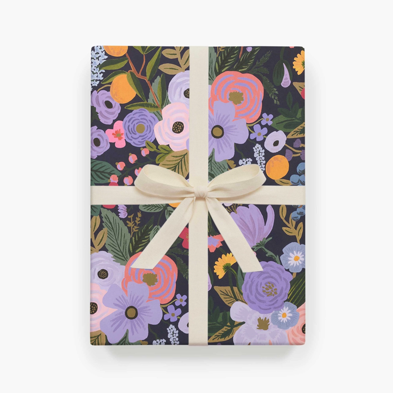 Rifle Paper Co. Garden Party Violet Wrapping Sheets, Roll of 3