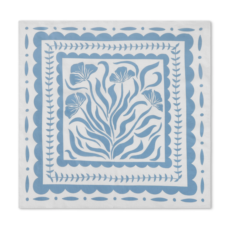 Gentle Blooms Blue Happiness Bandana