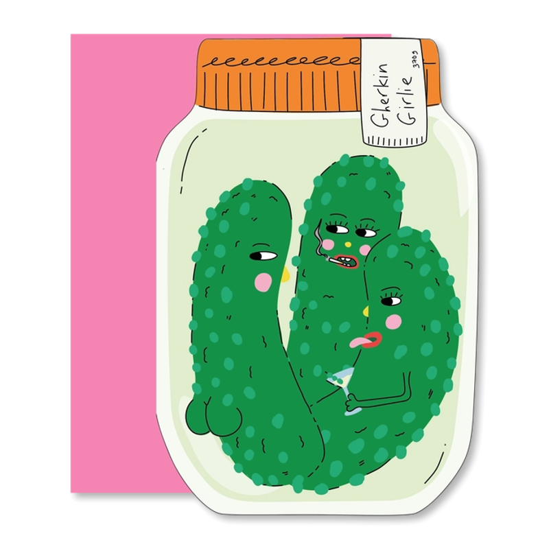 Gherkin Girlie Single Card