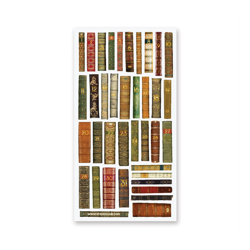 Gilded Books Sticker Sheet